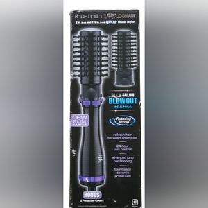 INFINITIPRO BY CONAIR Spin Air Rotating Styler/Hot Air Brush, 2-inch, Black